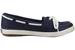 Keds Women's Glimmer Metallic Stripe Slip On Boat Shoes