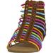 Mia Kids Little/Big Girl's Darla Caged Gladiator Sandals Shoes