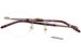 Mont Blanc MB0244O Eyeglasses Men's Rimless Oval Shape