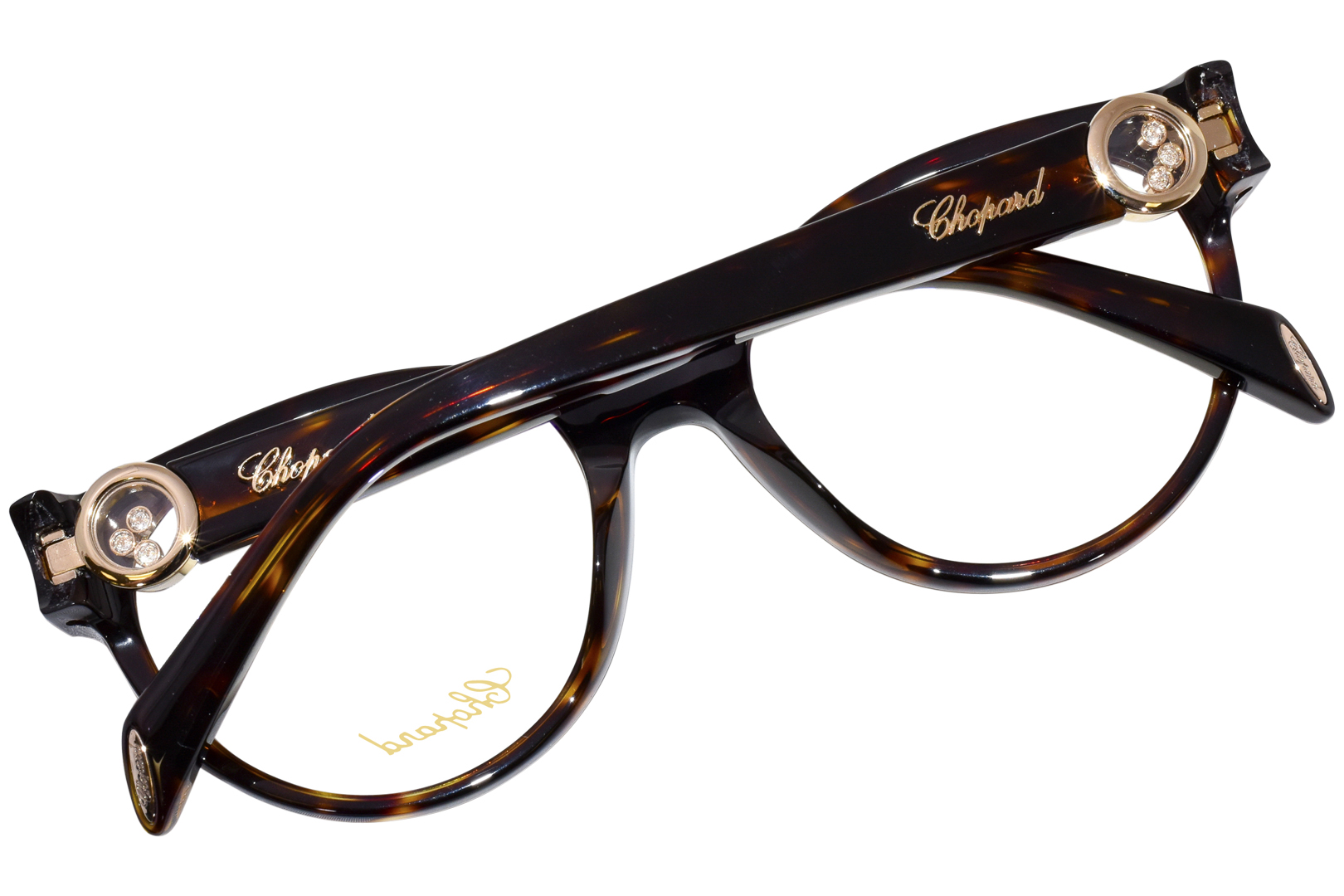 Chopard VCH350S 0909 Eyeglasses Women s Classic Havana Full Rim