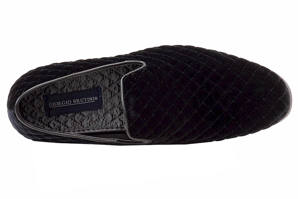 Giorgio brutini chatwal quilted velvet loafer on sale