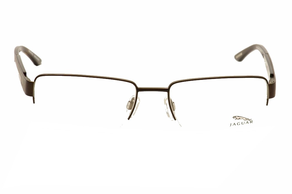 Jaguar Men's Eyeglasses 33047 Semi Rim Optical Frame