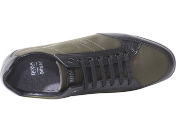 Hugo boss saturn trainers dark outlet brown