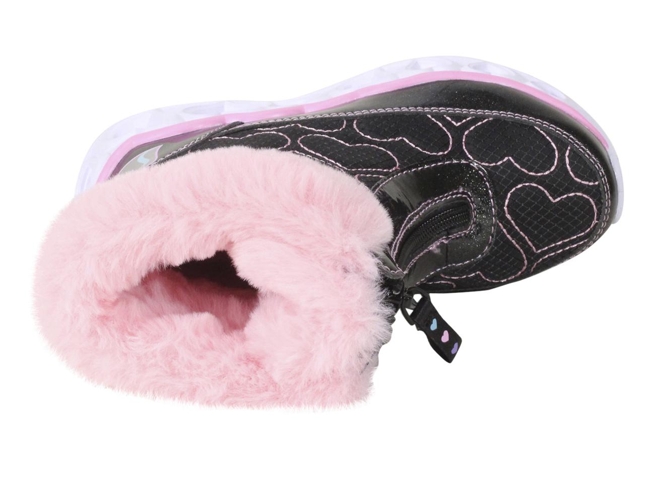 Skechers Toddler Girls cheapest Heart Lights Happy Hearted Winter Boots from Finish Line