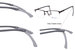 Champion Assist Eyeglasses Men's Semi Rim Rectangle Shape Tri-Flex