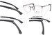 Champion Chasex Eyeglasses Men's Full Rim Rectangle Shape Tri-Flex