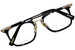 Chopard VCH328 Titanium 23KT Gold Plated Eyeglasses Men's Rectangle Shape