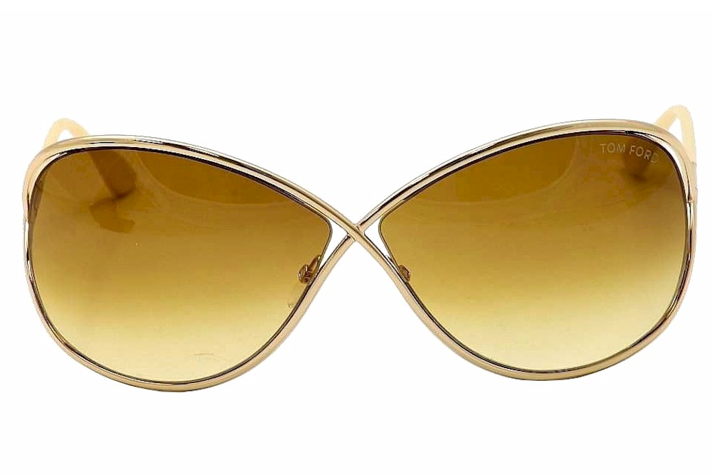 Tom Ford Women's Miranda TF130 TF/130 28F Rose Gold/Yellow Sunglasses ...