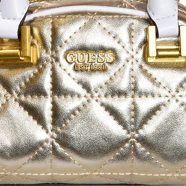 Guess Mildred Bowler Quilted Satchel Handbag