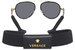 Versace VE2232 Sunglasses Women's Fashion Pilot w/Neck Strap