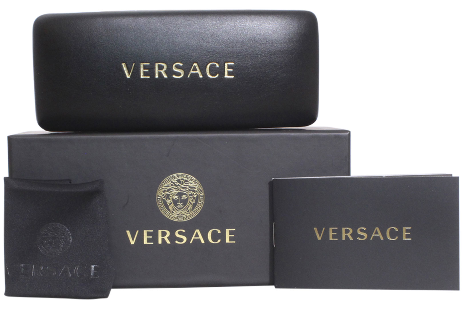 Versace store VE4394 GB1/87 Sunglasses Black Dark Grey Cat Eye Women