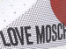 Love Moschino Women's Sneakers High-Top Shoes Free Love Zipper