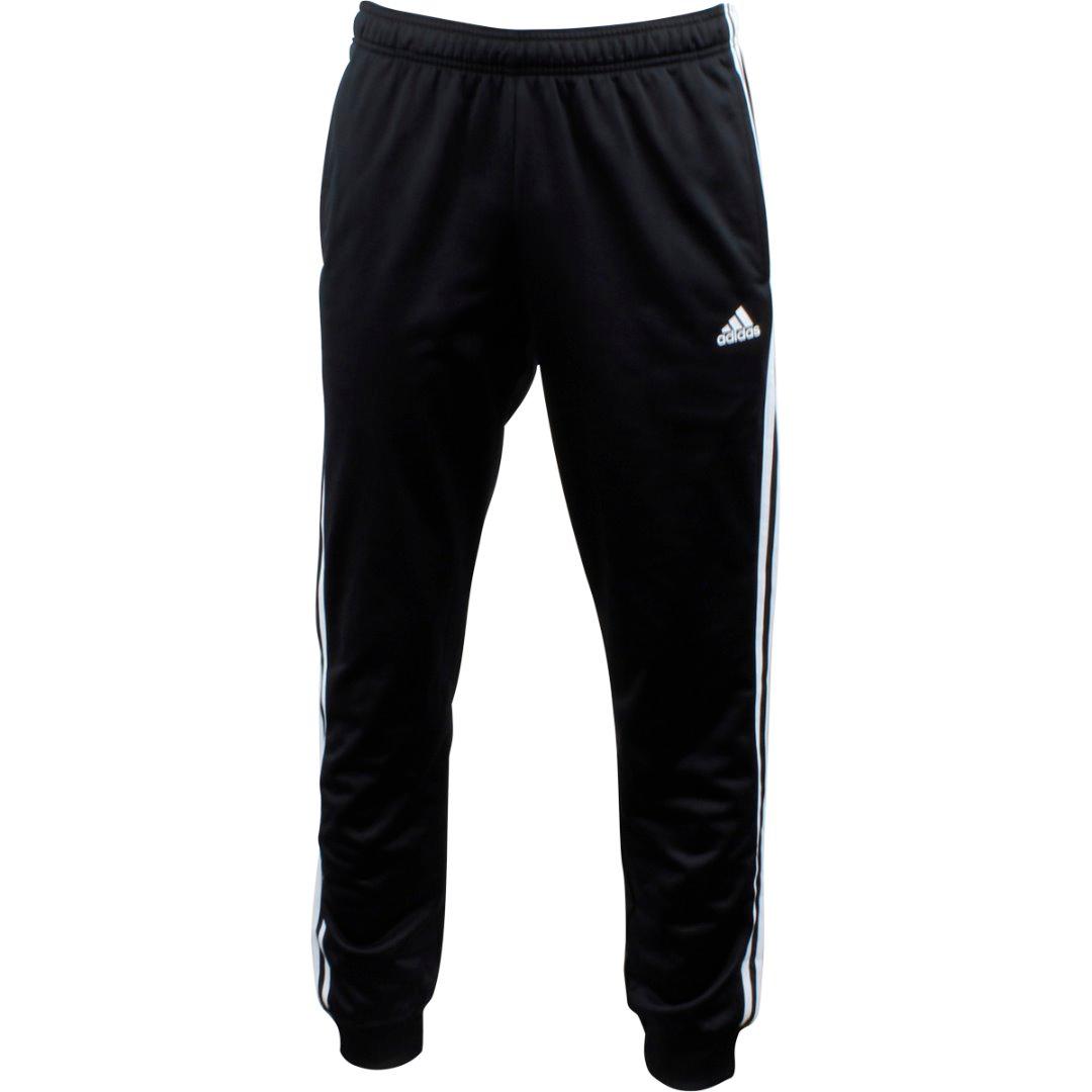 Adidas Men's Essentials 3-Stripe Tricot Pant Black/White Sport Pants ...