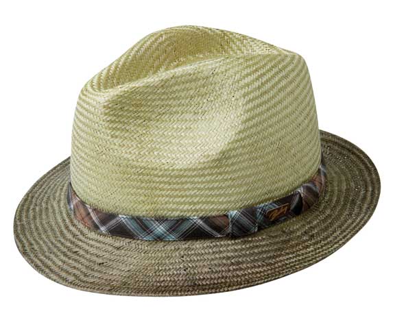 Bailey Of Hollywood Men's Tennessee Ramie Tan/Brown Fedora Hat | JoyLot.com