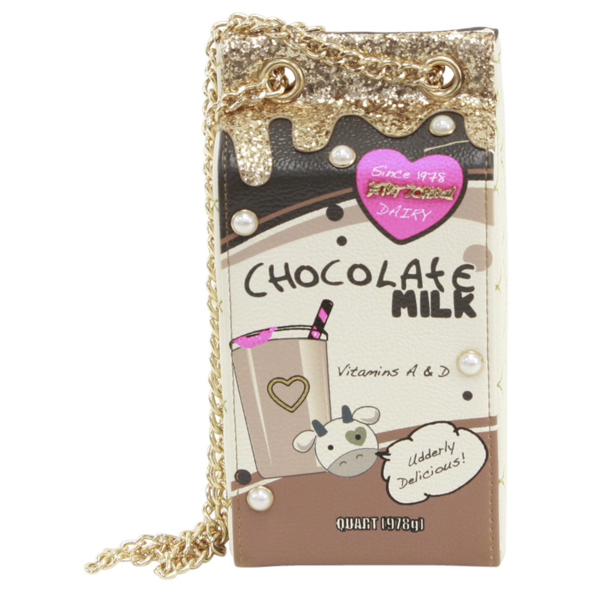 betsey johnson chocolate milk purse