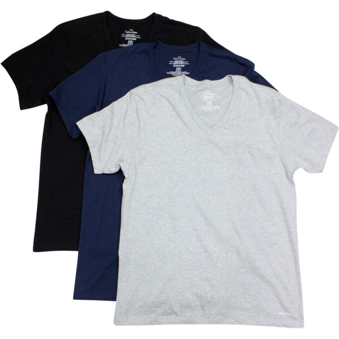 calvin klein 3 pack v neck t shirts