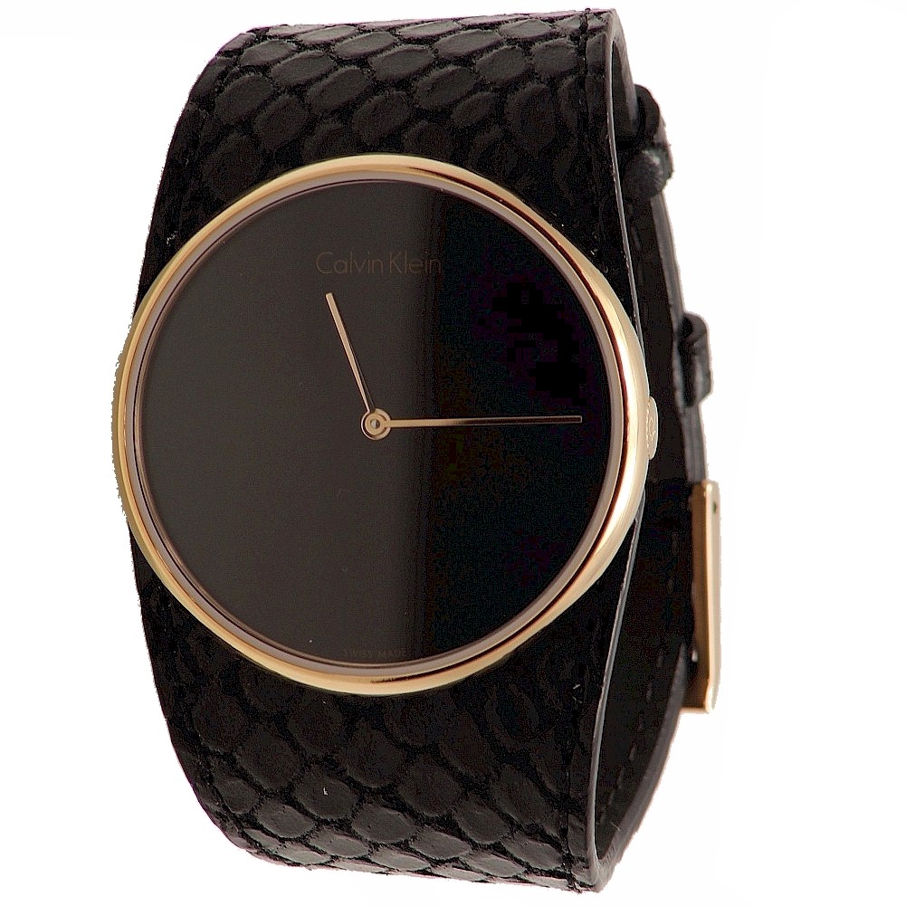 Black Analog Watch Ck Calvinklein