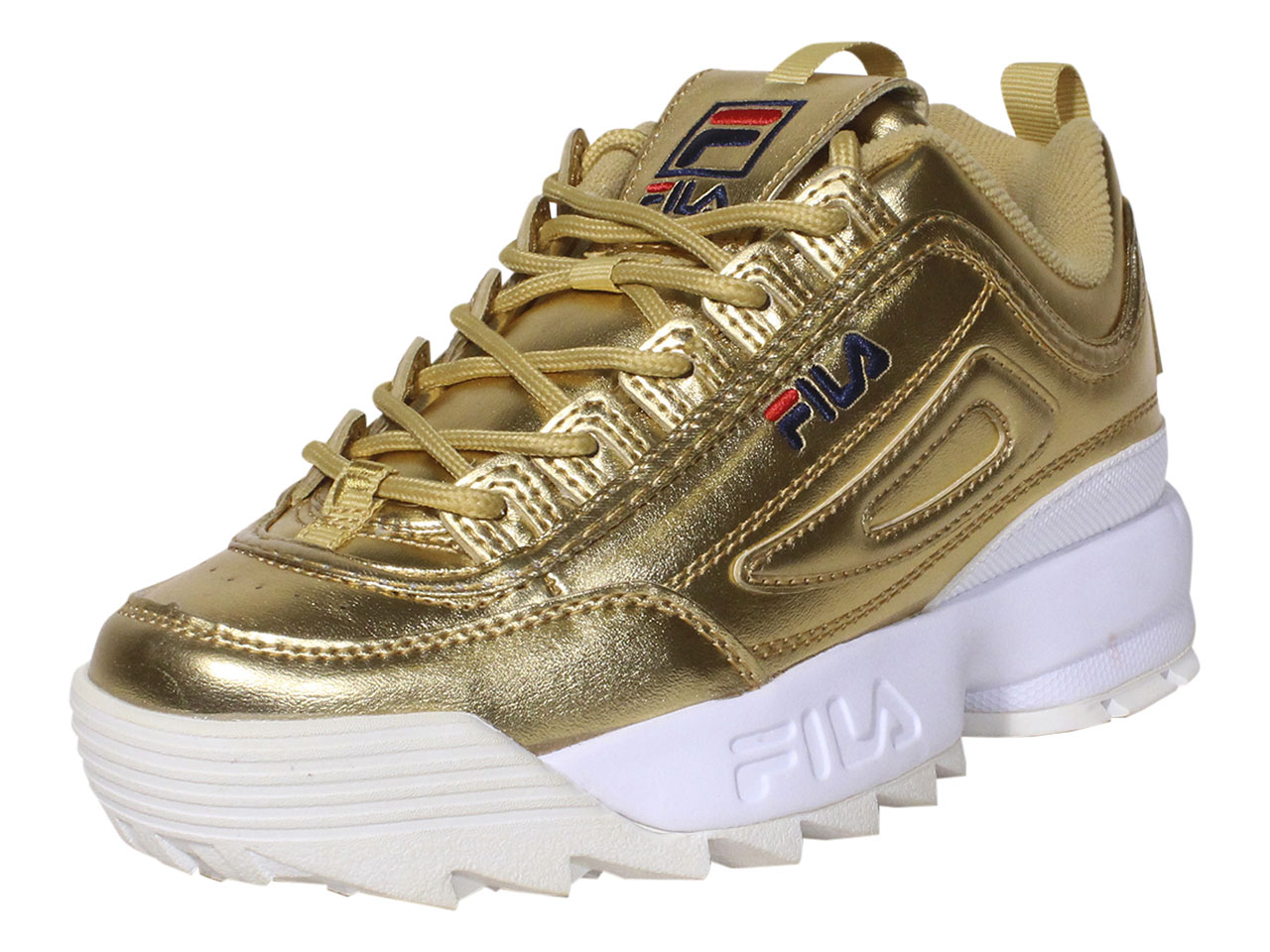 women's fila disruptor ii premium metallic sneakers