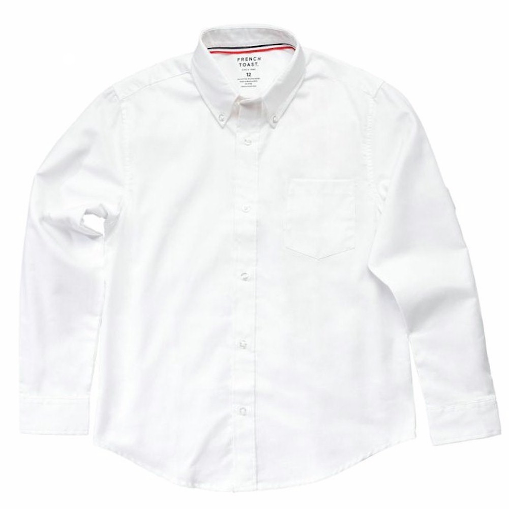 Boys Uniform Short Sleeve Oxford Button Down Shirt