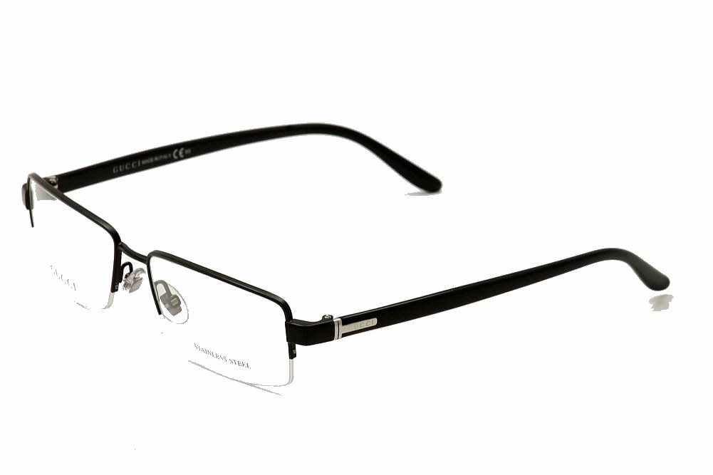 gucci semi rimless eyeglasses