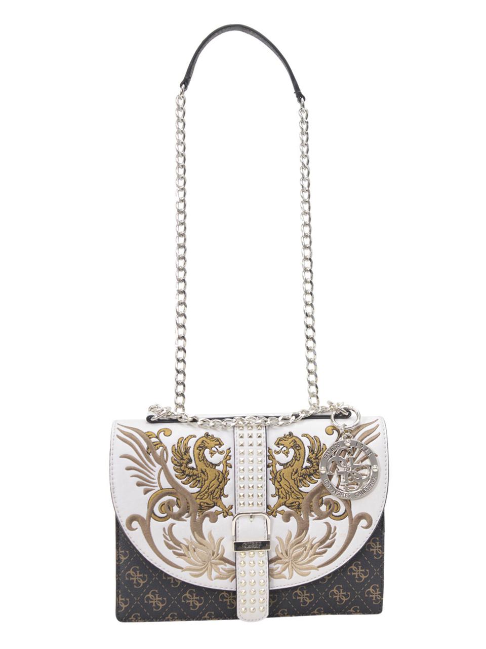 guess gold crossbody bag