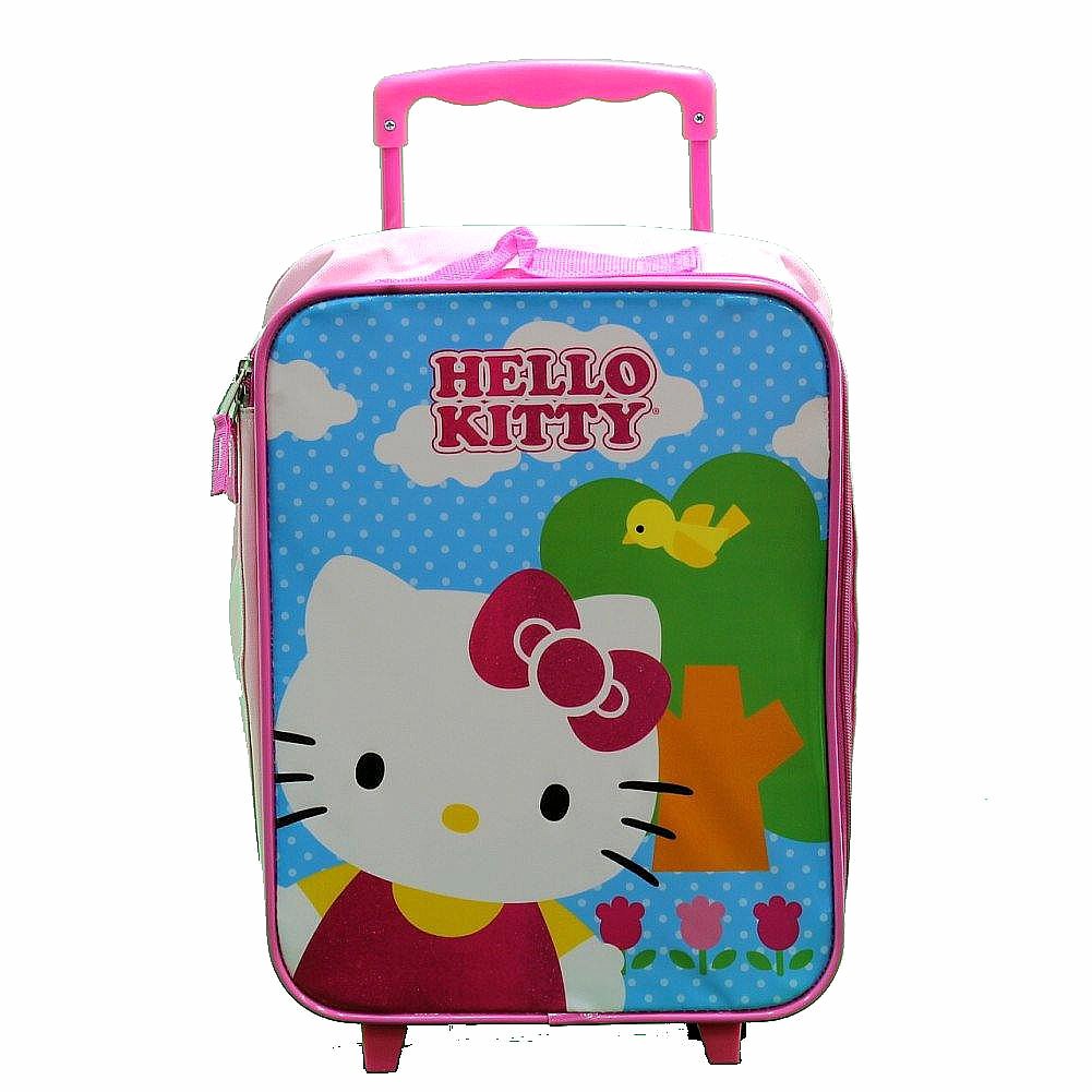 Blue Hello newest Kitty Rolling Backpack