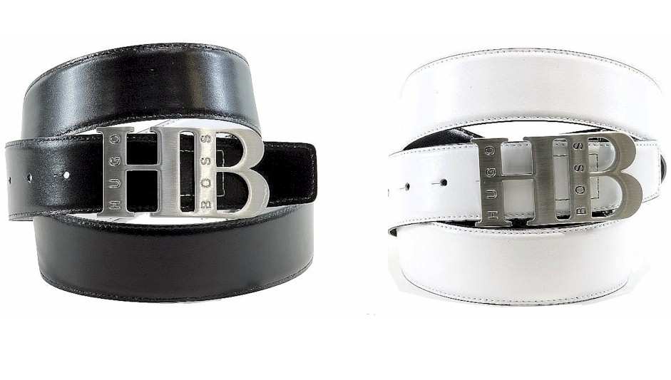 hugo boss white belt