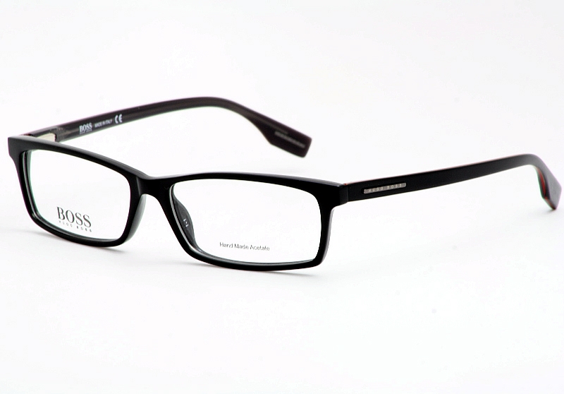 Hugo Boss Eyeglasses Boss0362/U Black/Red Optical Frame