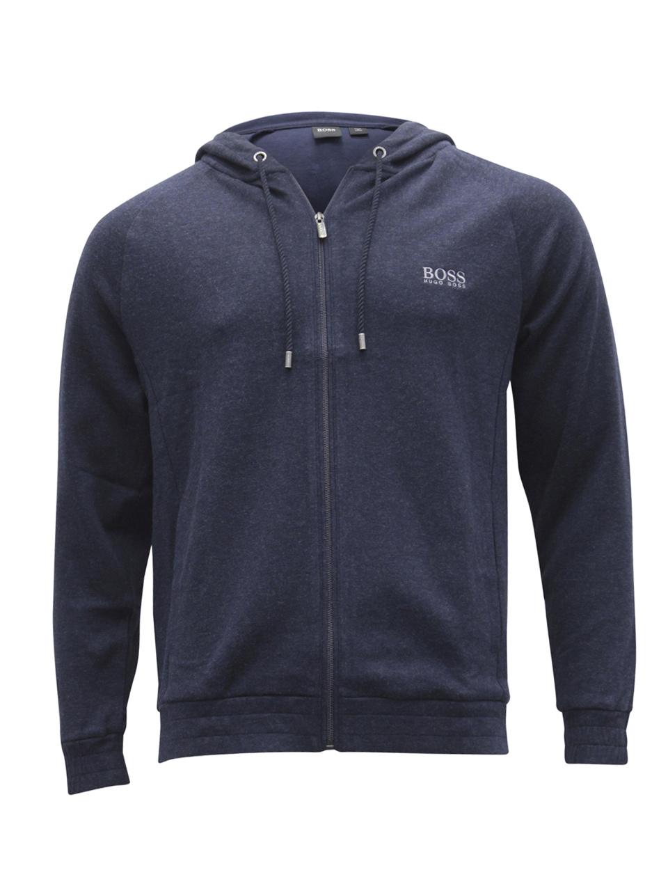 Boss zip best sale hooded sweatshirt