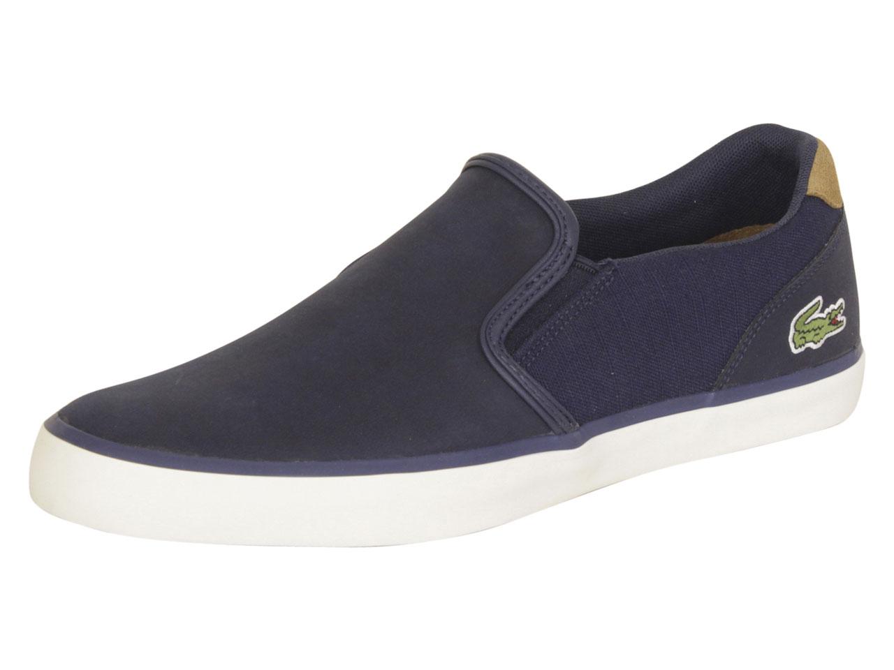 lacoste men's slip on sneakers