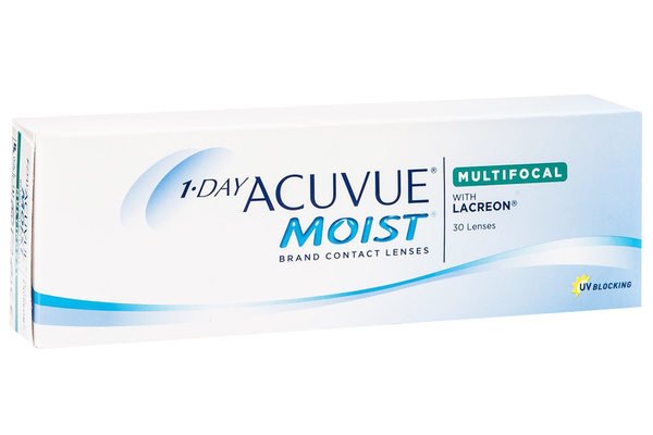  1-Day Acuvue Moist Multifocal 30-Pack Contact Lenses By Vistakon 