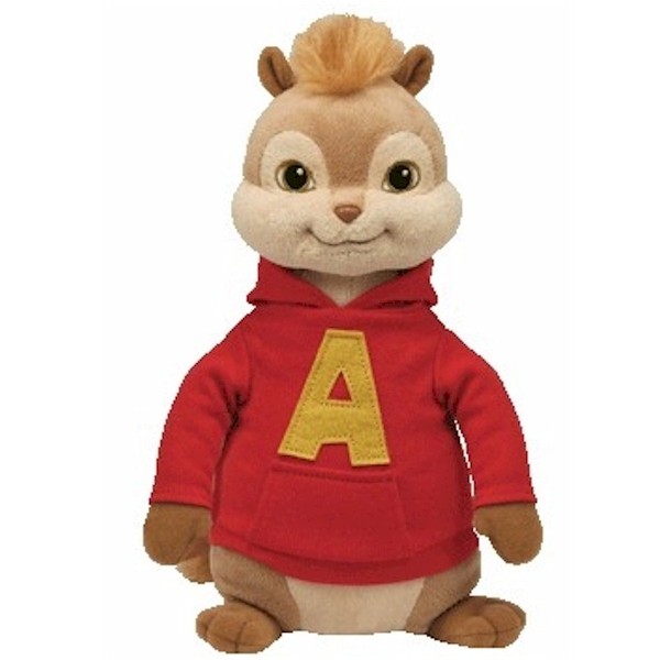  Alvin & the Chipmunks Alvin TY Beanie Baby Plush Toy 