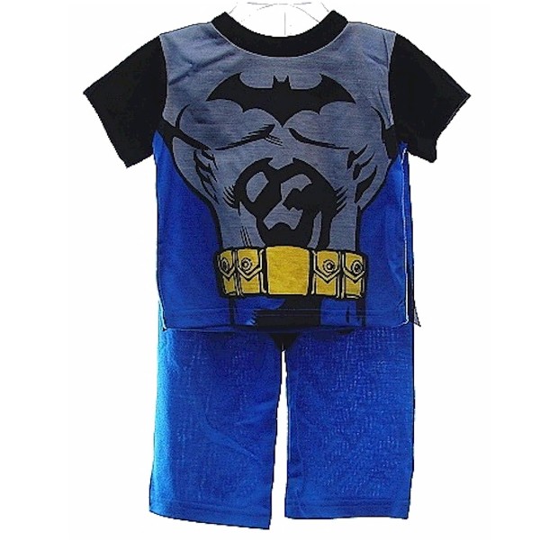 Batman Blue Pajama Toddler Boys 2 Piece Sleepwear Set