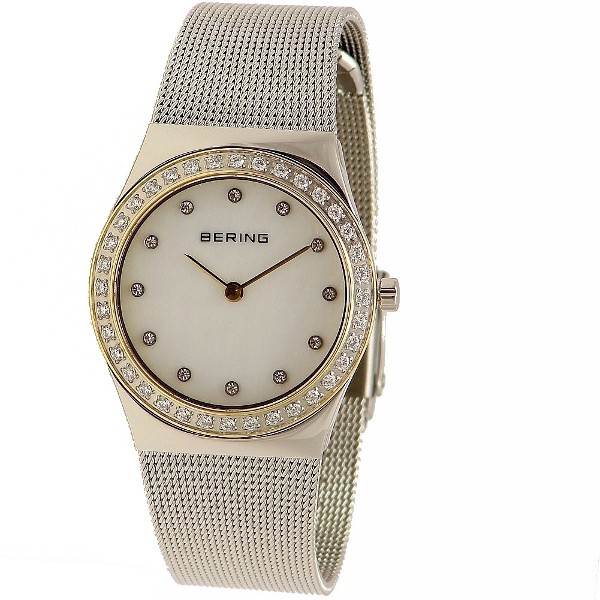  Bering Women's 12430-010 Classic Silver/Gold Analog Watch 