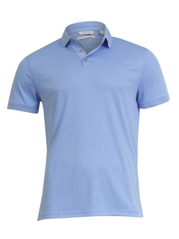 calvin klein men's liquid cotton polo