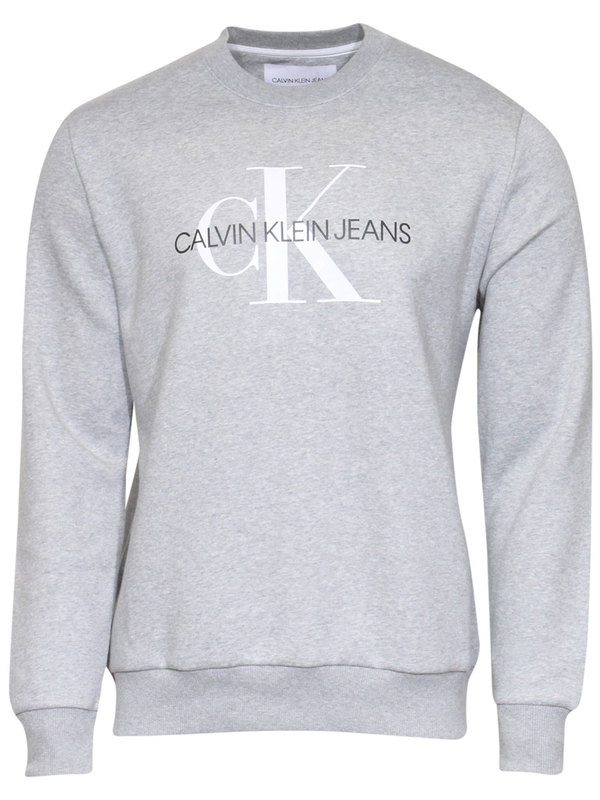 Calvin Klein Men's Monogram Logo Sweatshirt Crew Neck Black Sz: L ...