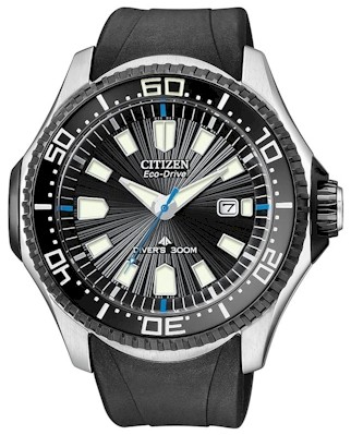  Citizen Eco-Drive Watch BN0085-01E Men's Promaster Driver Black Rubber 