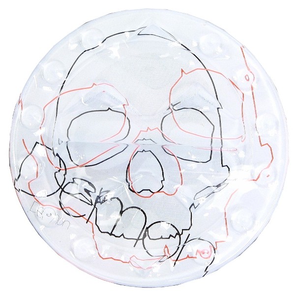 Demon Snowboarding Round Skull Stomp Pad