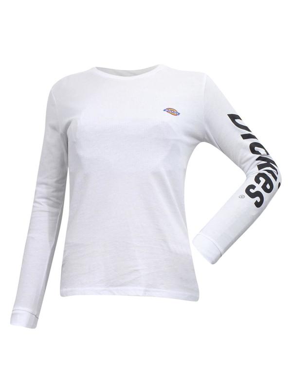 Dickies Girl Juniors/Women's Logo Slim Fit Long Sleeve Cotton T-Shirt |  JoyLot.com