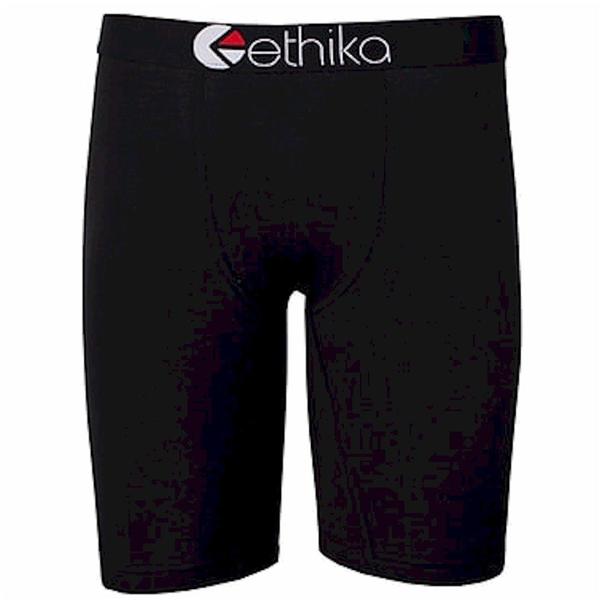  Ethika Men's The Staple Fit Black Out Boxer Brief Underwear 