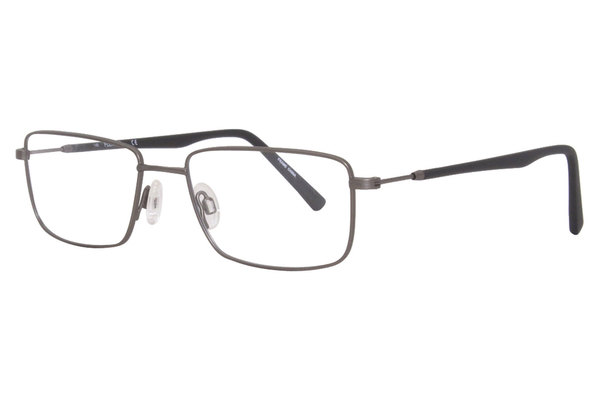 Flexon H6013 033 Reading Glasses Men's Gunmetal Full Rim Rectangular 54