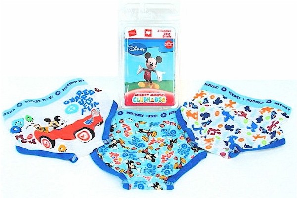  Hanes Disney Mickey Mouse Club Toddler Boy's 3-Pieces Brief Underwear Sz. 4T 