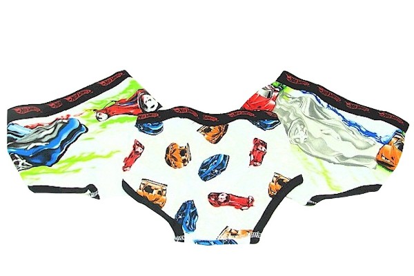  Hanes Hot Wheels Boy's 6-Pair Assorted Brief Underwear 