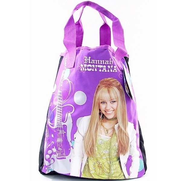  Hannah Montana Purple Tote Handbag 