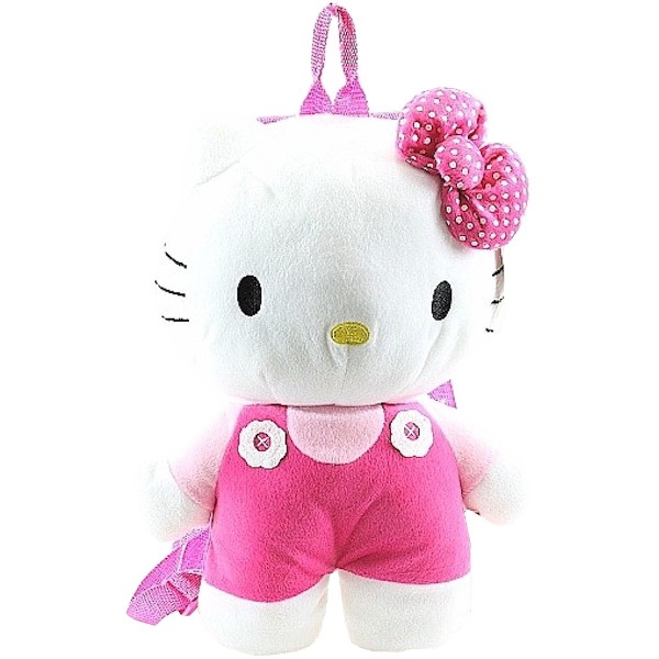  Hello Kitty Girl's Pink Plush Buddy Backpack 