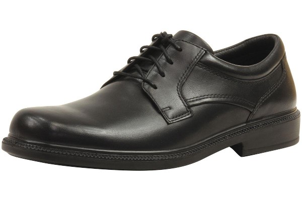  Hush Puppies Men's Strategy All-Weather Black Lace Up Oxfords Shoes 