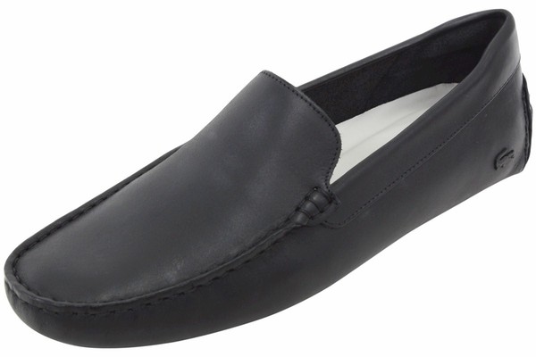 lacoste mens shoes slip on leather loafers