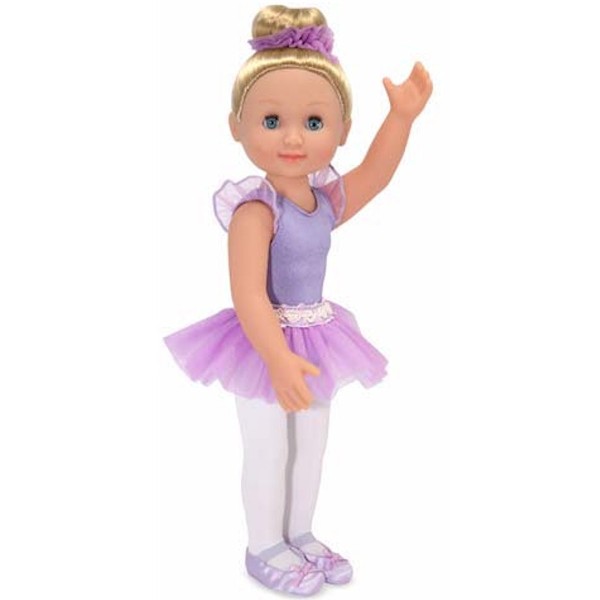  Melissa And Doug Mine To Love Lavender Alexa 14 Ballerina Doll Toy Age 3+ 