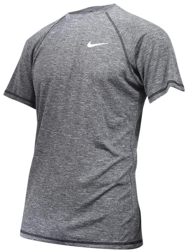 Nike Men's Heather Short Sleeve Hydroguard Shirt Swimwear