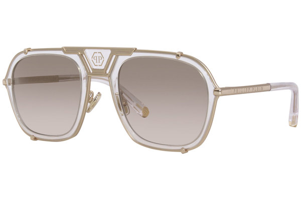 Philipp Plein Monogram-Lenses Pilot-Frame Sunglasses